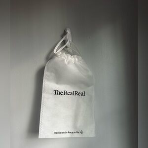 The RealReal White Dust Bag Small